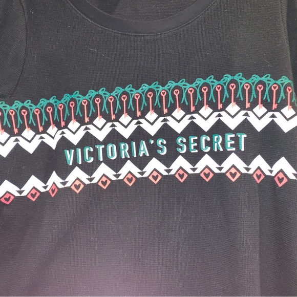 VICTORIA’S SECRET Christmas thermal pj  shirt WOMENS size medium - Picture 10 of 11